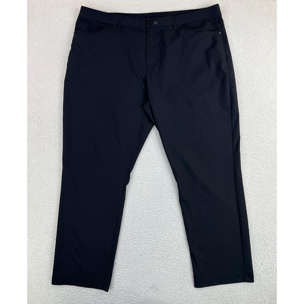 Public Rec Pants Mens 44x30 Black Regular Fit Microfiber Chino 5 Pocket Casual